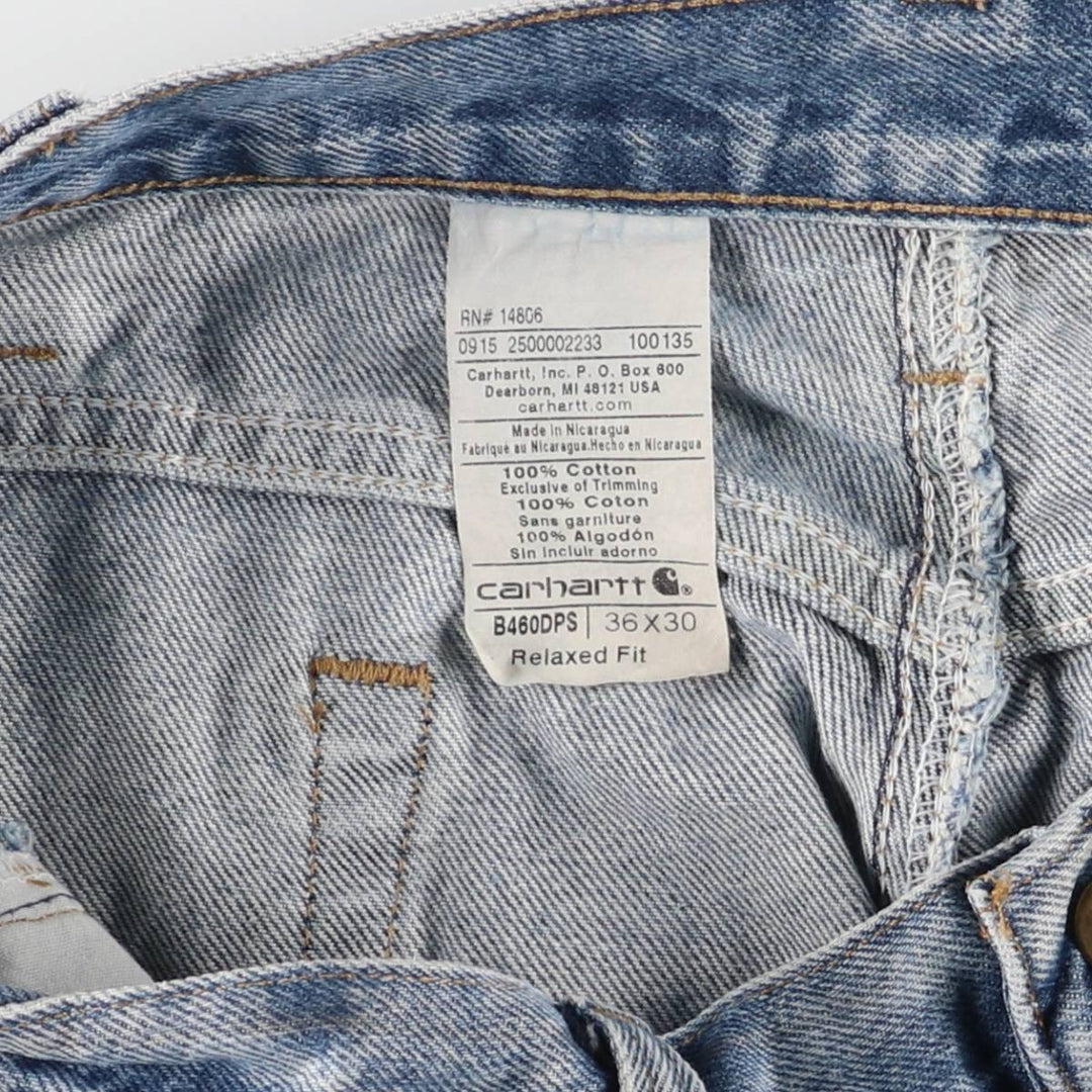 Carhartt Relaxed Fit Tapered Denim Pants for Men, W36 cotton blue type Vintage Second Hand