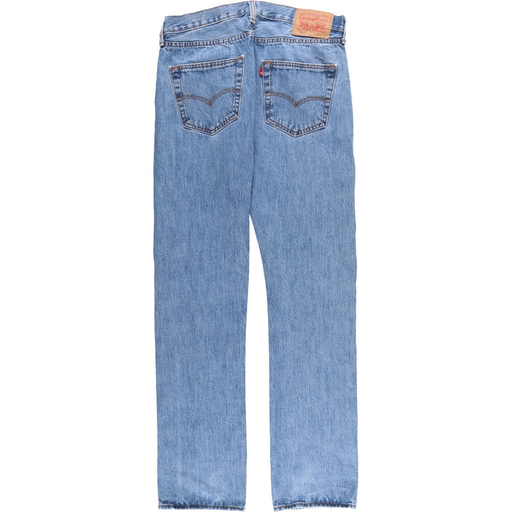 Levi's 501 straight denim pants for men, size W33 cotton blue type Vintage Second Hand