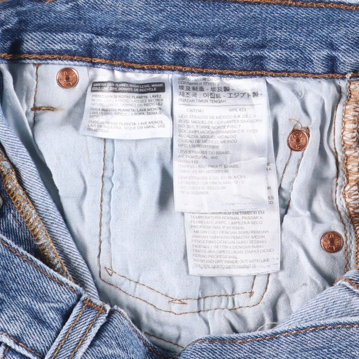 Levi's 501 straight denim pants for men, size W33 cotton blue type Vintage Second Hand