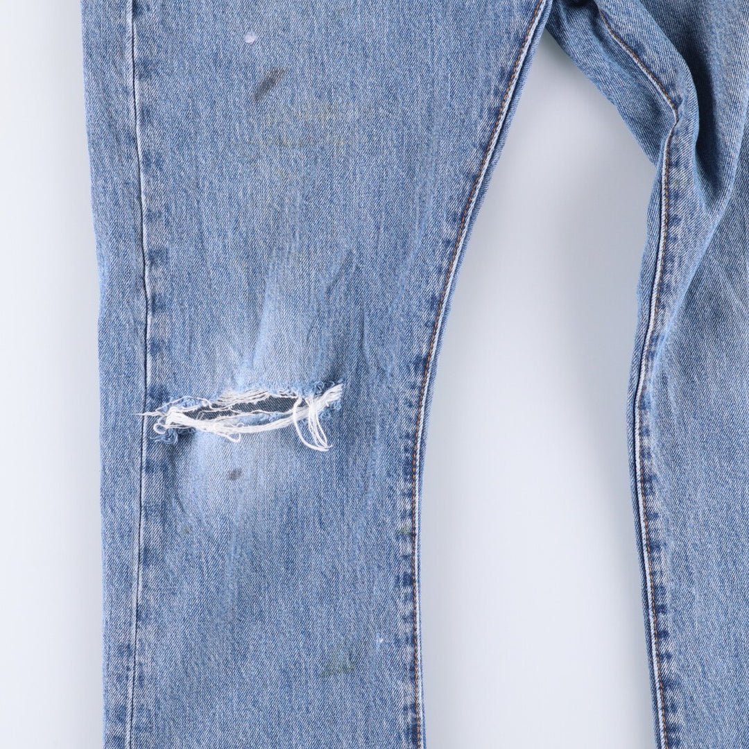 Levi's 501 straight denim pants for men, size W33 cotton blue type Vintage Second Hand