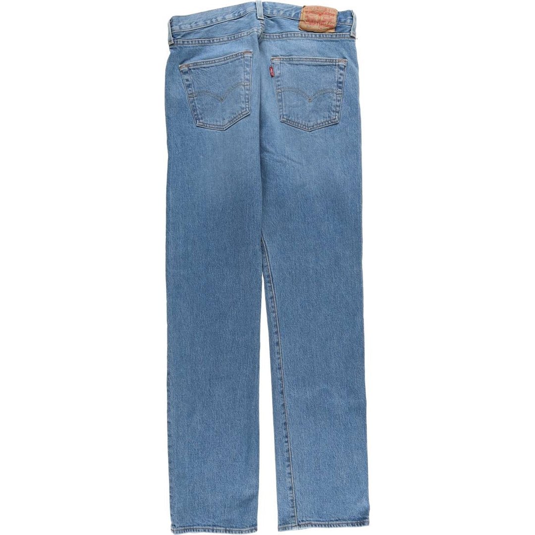 Levi's 501 straight denim pants for men, equivalent to w31 unclear blue type Vintage Second Hand