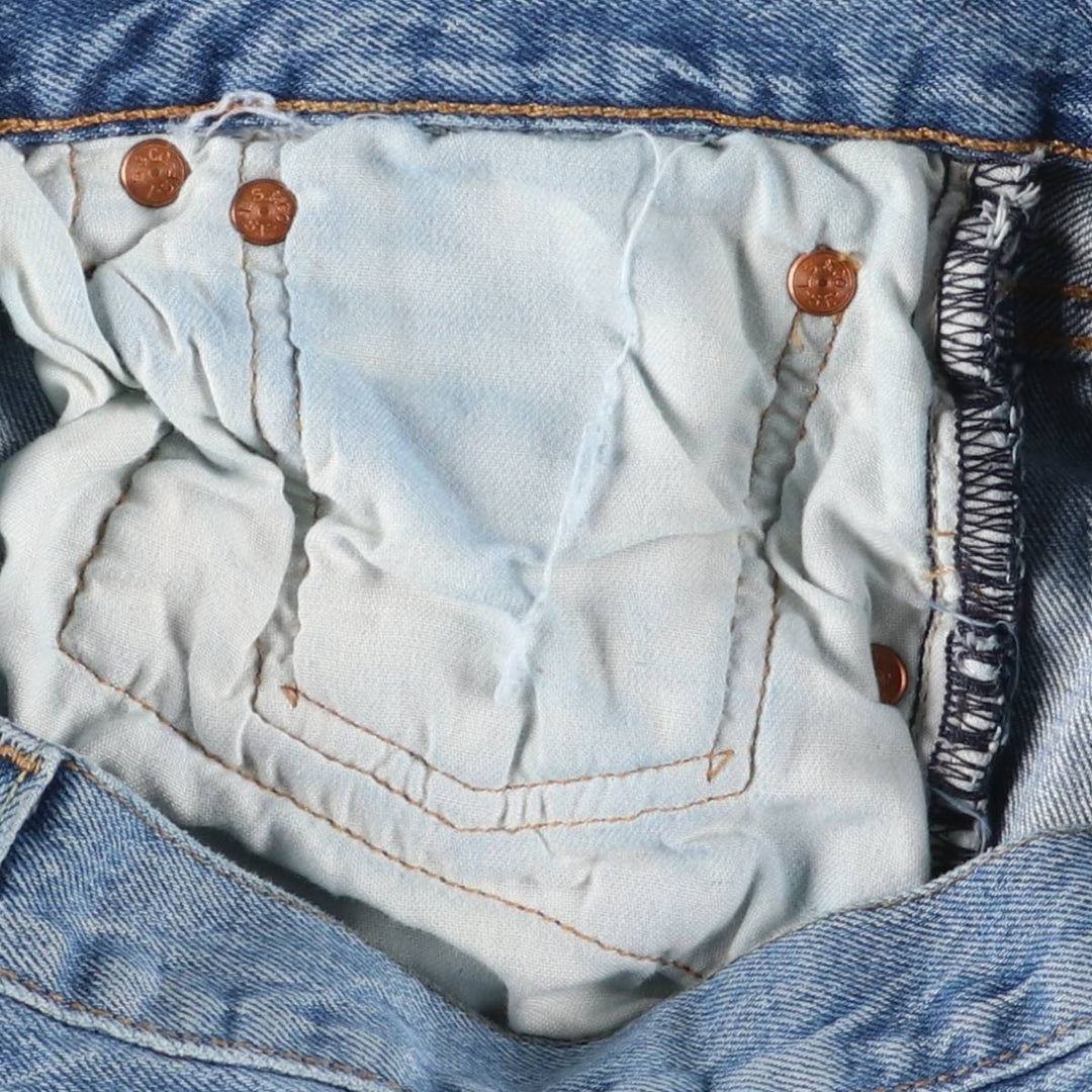 Levi's 501 straight denim pants for men, equivalent to w31 unclear blue type Vintage Second Hand