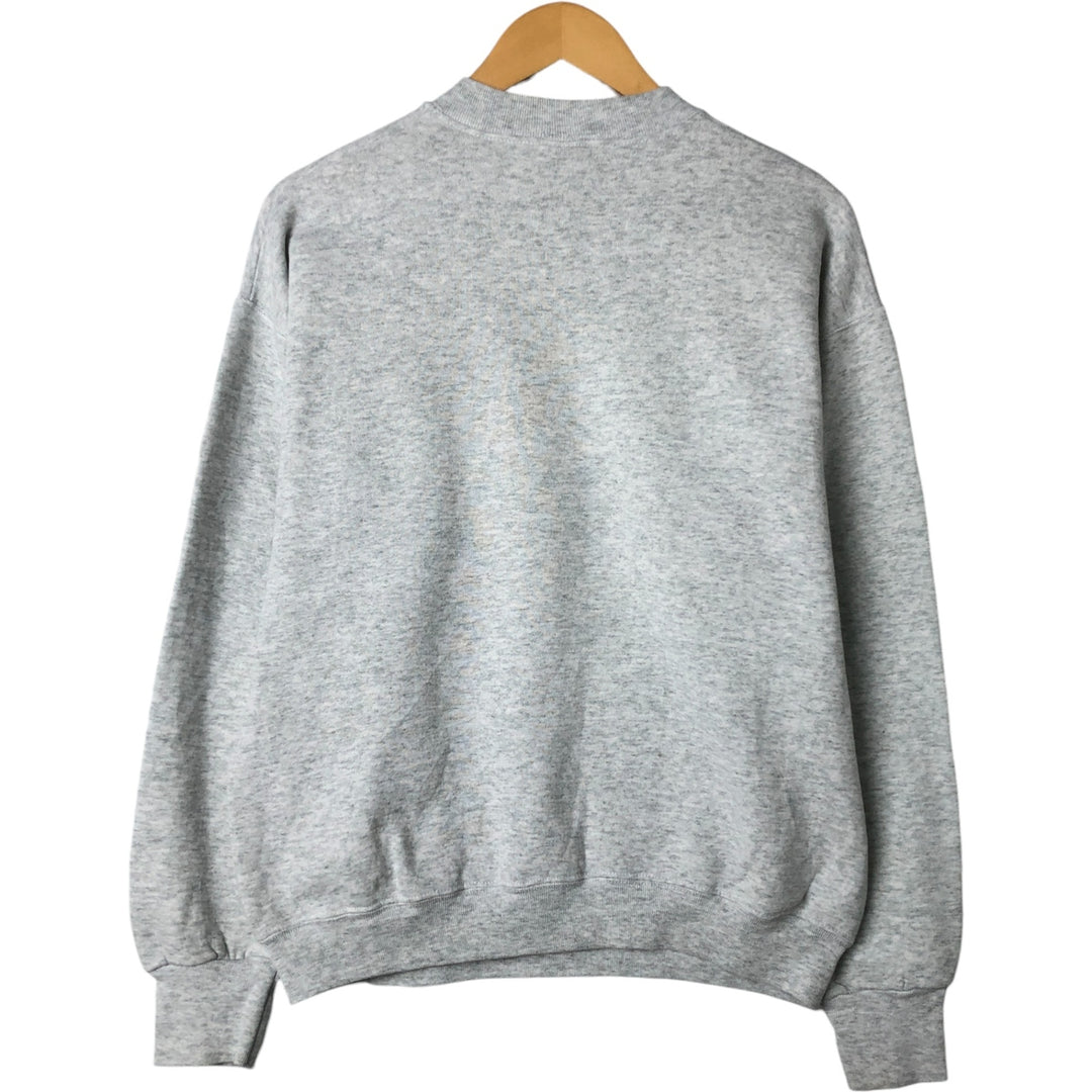 90'S Fruit of the Loom Teddy Bear Pattern Print Sweatshirt, Men's Size L, Vintage cotton gray type Vintage Second Hand