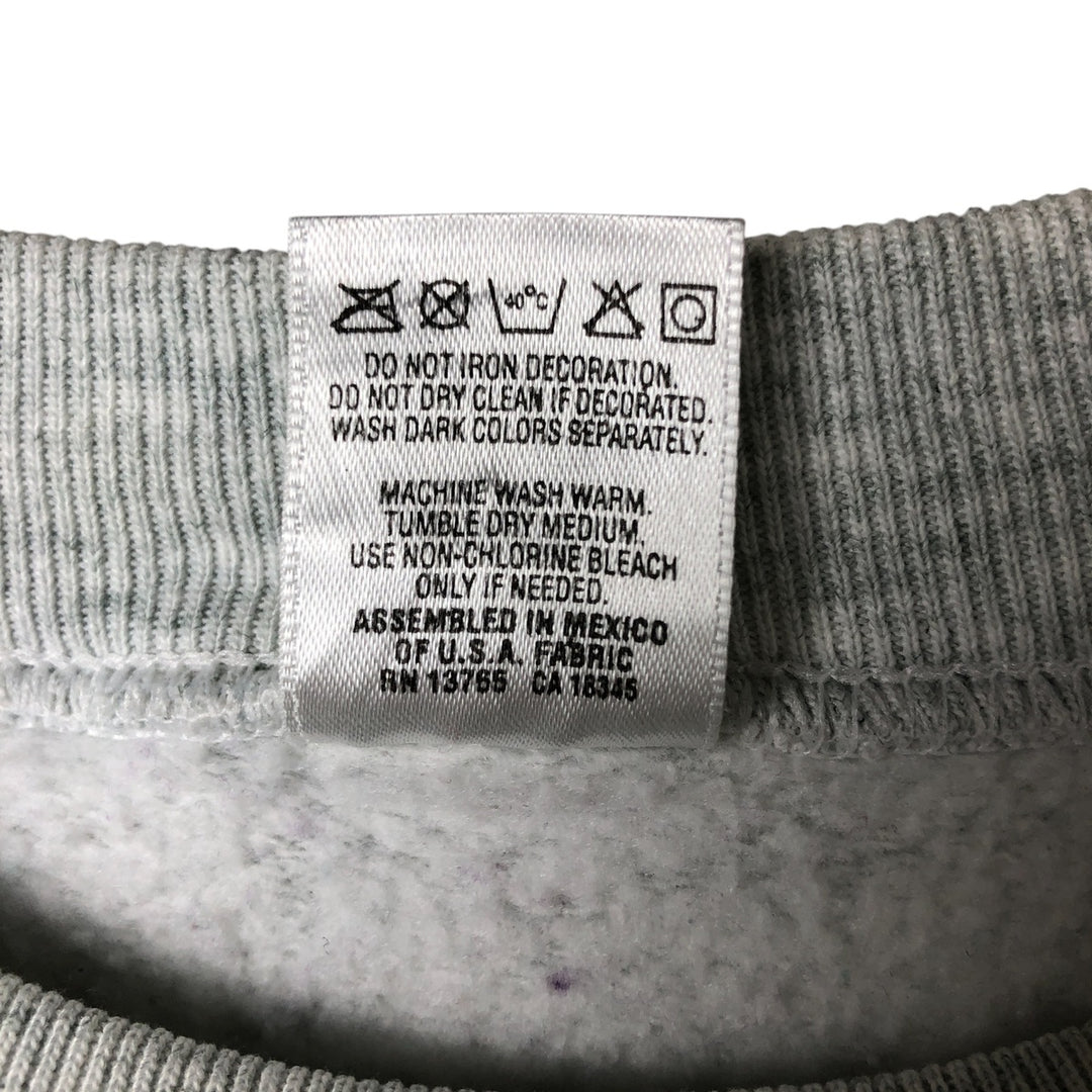 90'S Fruit of the Loom Teddy Bear Pattern Print Sweatshirt, Men's Size L, Vintage cotton gray type Vintage Second Hand