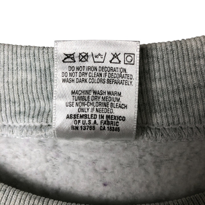 90'S Fruit of the Loom Teddy Bear Pattern Print Sweatshirt, Men's Size L, Vintage cotton gray type Vintage Second Hand