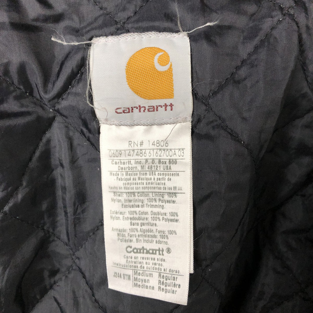 00'S Carhartt Active Jacket Duck Full Zip Parka Men's M cotton gray type Vintage Second Hand
