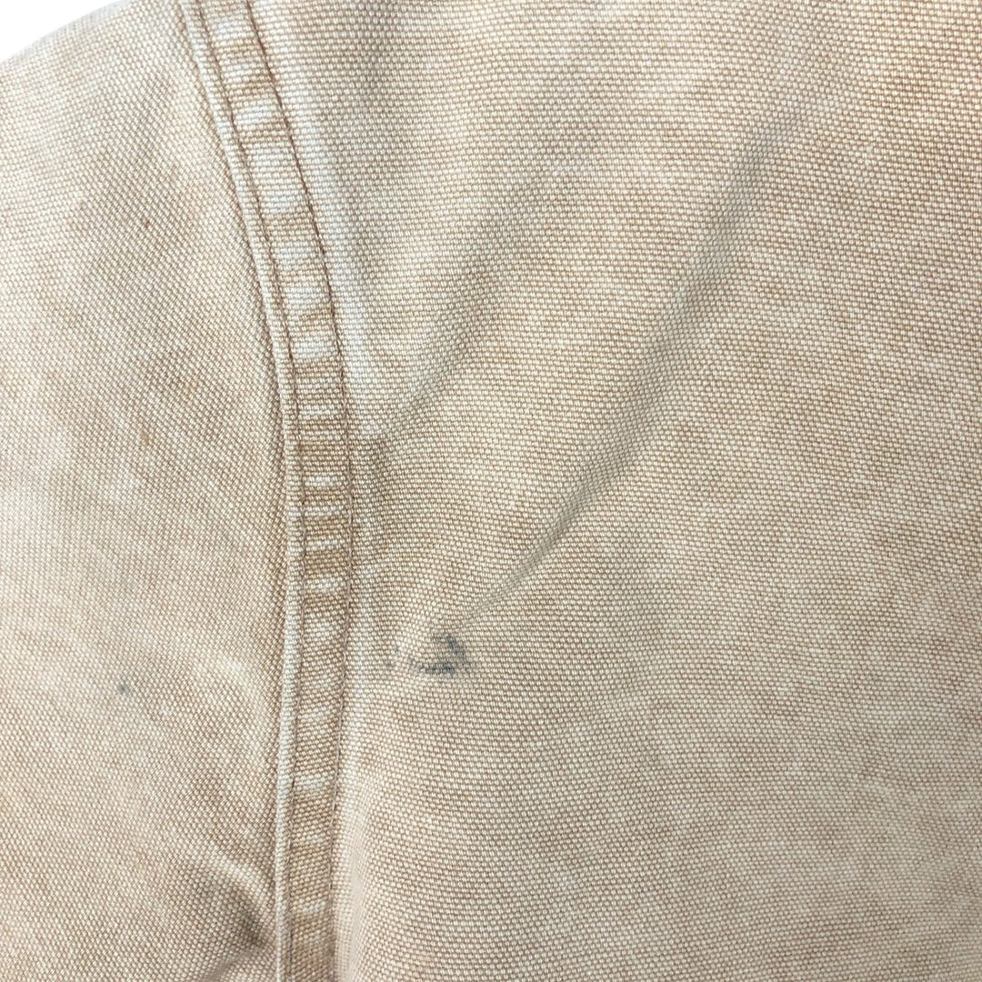 80s-90'S Carhartt Active Jacket Duck Full Zip Parka Made in USA Men's L Size Vintage unclear Beige type Vintage Second Hand