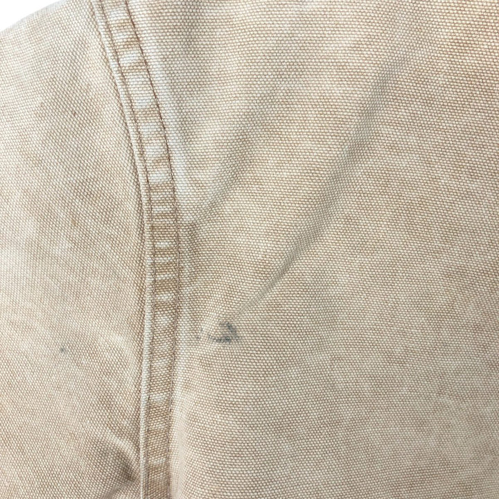 80s-90'S Carhartt Active Jacket Duck Full Zip Parka Made in USA Men's L Size Vintage unclear Beige type Vintage Second Hand