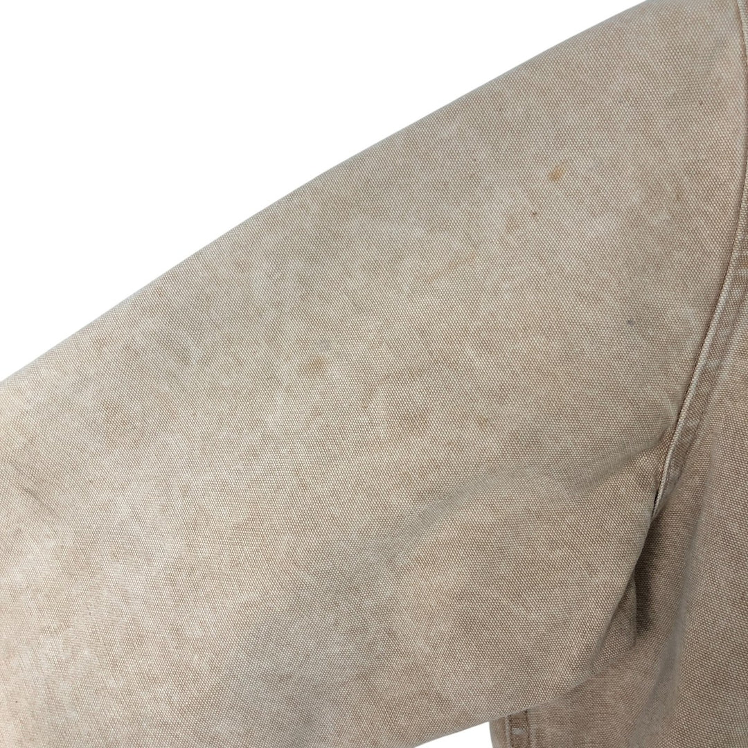 80s-90'S Carhartt Active Jacket Duck Full Zip Parka Made in USA Men's L Size Vintage unclear Beige type Vintage Second Hand