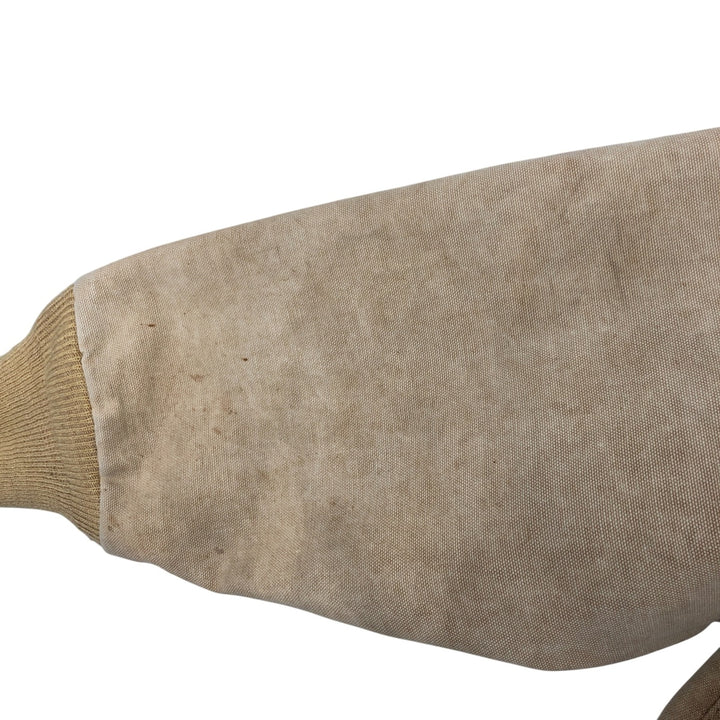 80s-90'S Carhartt Active Jacket Duck Full Zip Parka Made in USA Men's L Size Vintage unclear Beige type Vintage Second Hand