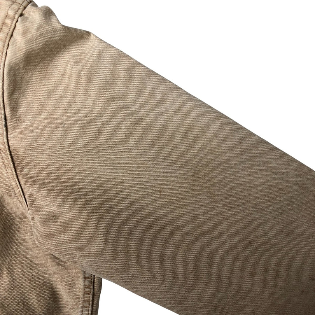 80s-90'S Carhartt Active Jacket Duck Full Zip Parka Made in USA Men's L Size Vintage unclear Beige type Vintage Second Hand