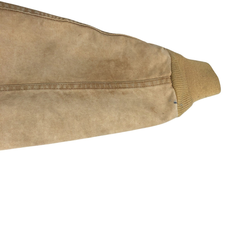 80s-90'S Carhartt Active Jacket Duck Full Zip Parka Made in USA Men's L Size Vintage unclear Beige type Vintage Second Hand