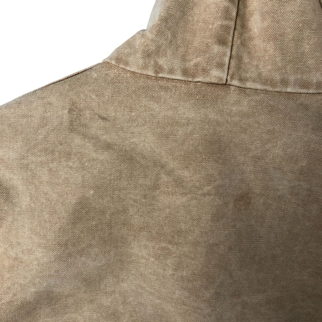 80s-90'S Carhartt Active Jacket Duck Full Zip Parka Made in USA Men's L Size Vintage unclear Beige type Vintage Second Hand