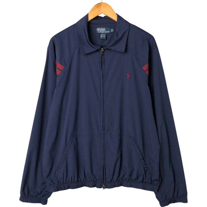 Ralph Lauren POLO by Ralph Lauren Swing Top Sports Jacket Men's L size polyester navy blue type Vintage Second Hand
