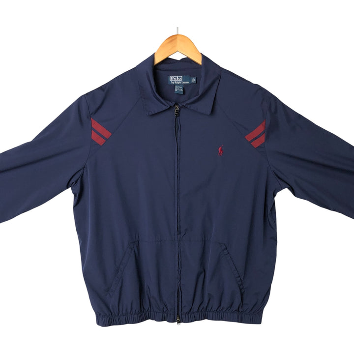 Ralph Lauren POLO by Ralph Lauren Swing Top Sports Jacket Men's L size polyester navy blue type Vintage Second Hand