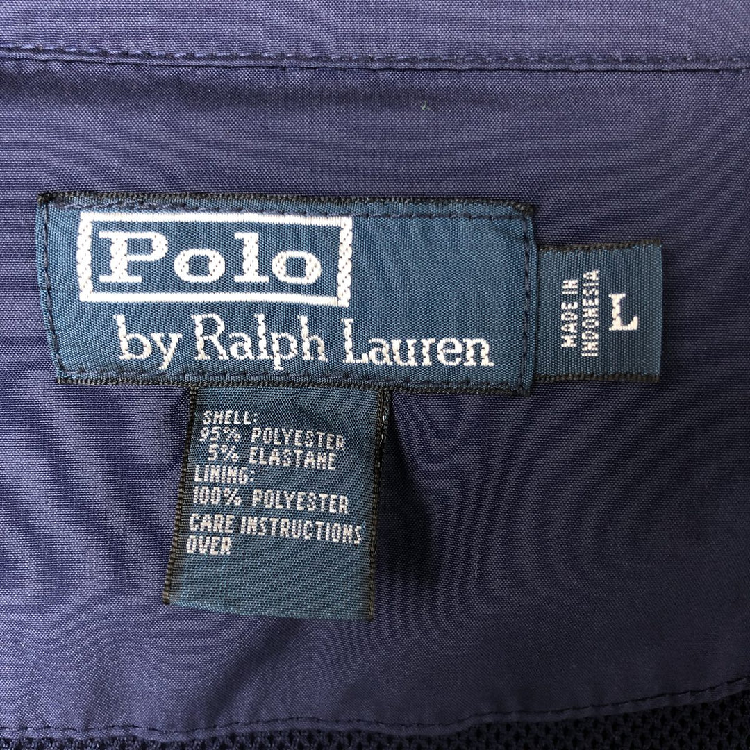 Ralph Lauren POLO by Ralph Lauren Swing Top Sports Jacket Men's L size polyester navy blue type Vintage Second Hand