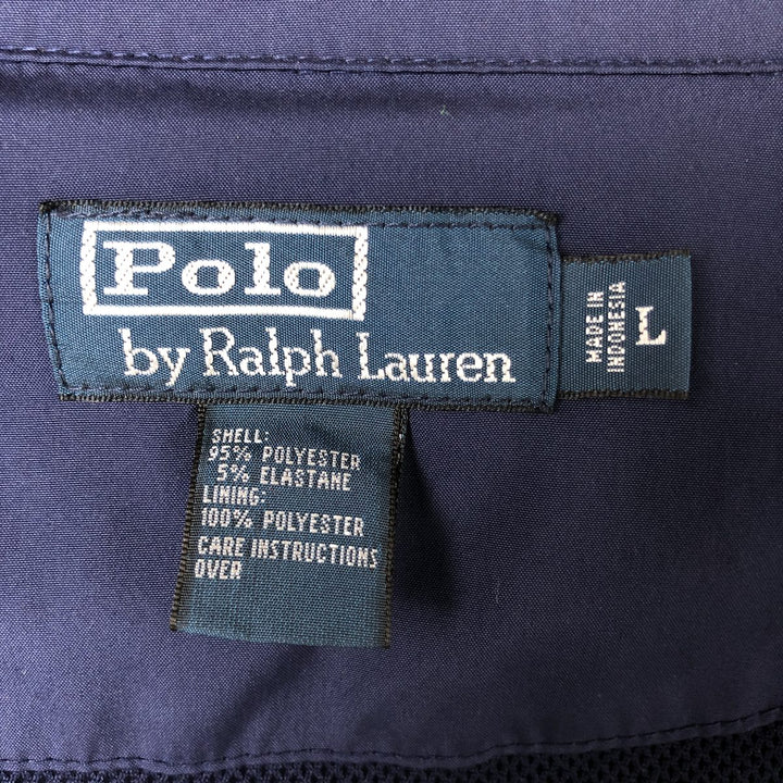 Ralph Lauren POLO by Ralph Lauren Swing Top Sports Jacket Men's L size polyester navy blue type Vintage Second Hand
