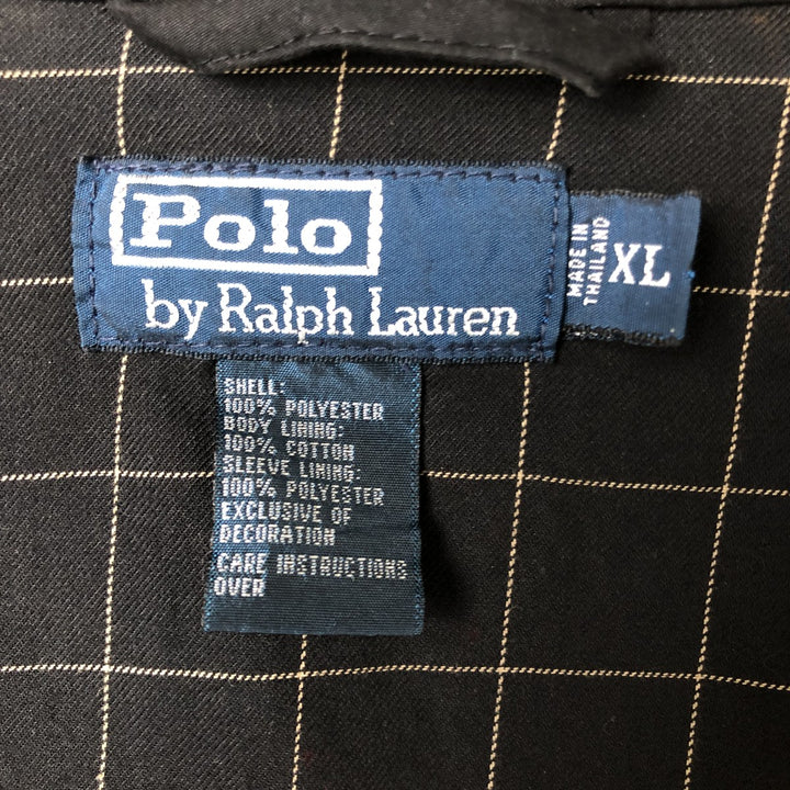 Ralph Lauren POLO by Ralph Lauren Swing Top Sports Jacket Men's XL polyester black type Vintage Second Hand