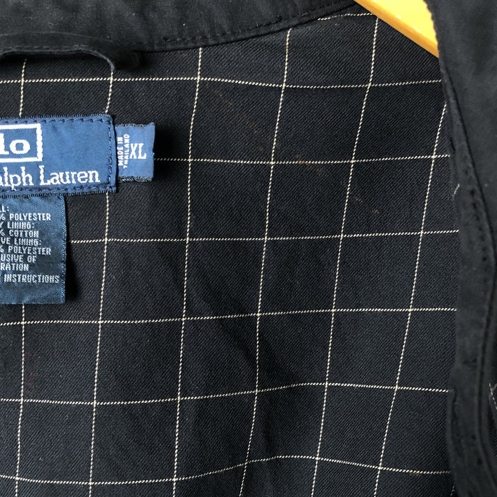 Ralph Lauren POLO by Ralph Lauren Swing Top Sports Jacket Men's XL polyester black type Vintage Second Hand
