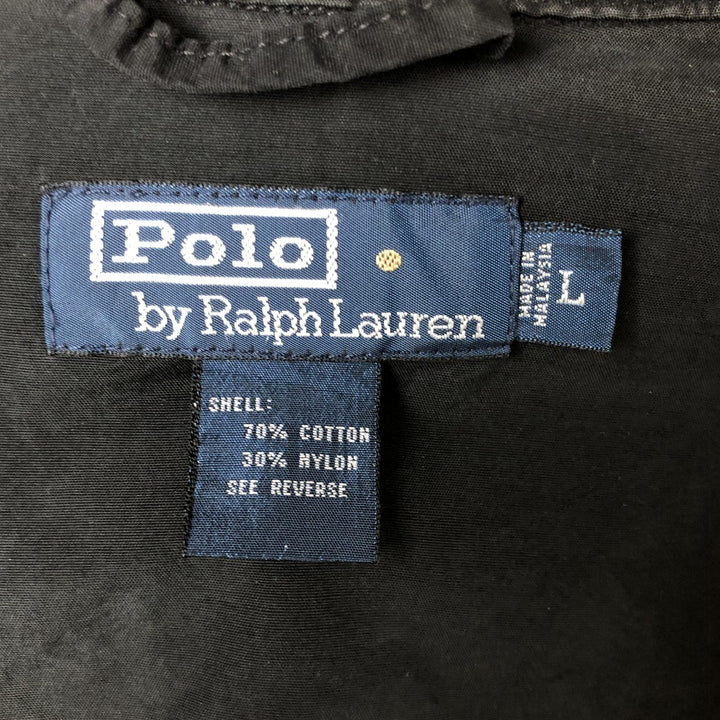 Ralph Lauren POLO by Ralph Lauren Swing Top Sports Jacket Men's L size cotton black type Vintage Second Hand