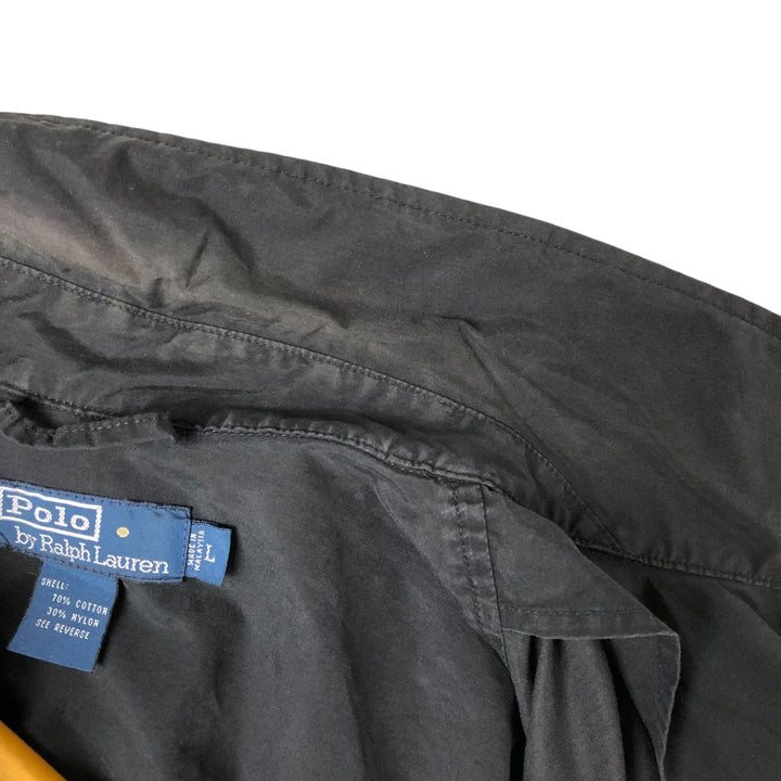 Ralph Lauren POLO by Ralph Lauren Swing Top Sports Jacket Men's L size cotton black type Vintage Second Hand