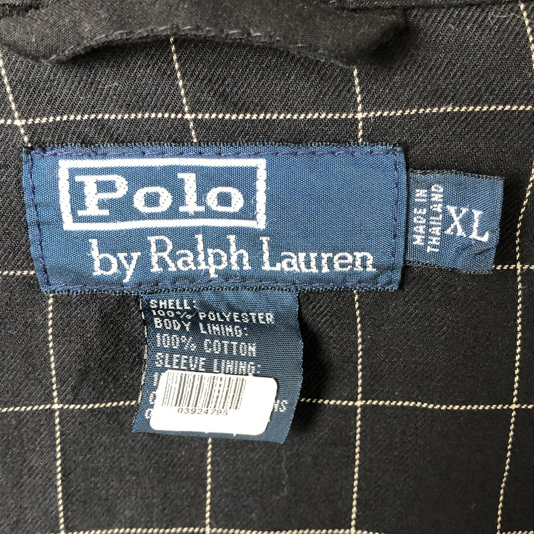 Ralph Lauren POLO by Ralph Lauren Swing Top Sports Jacket Men's XL polyester black type Vintage Second Hand
