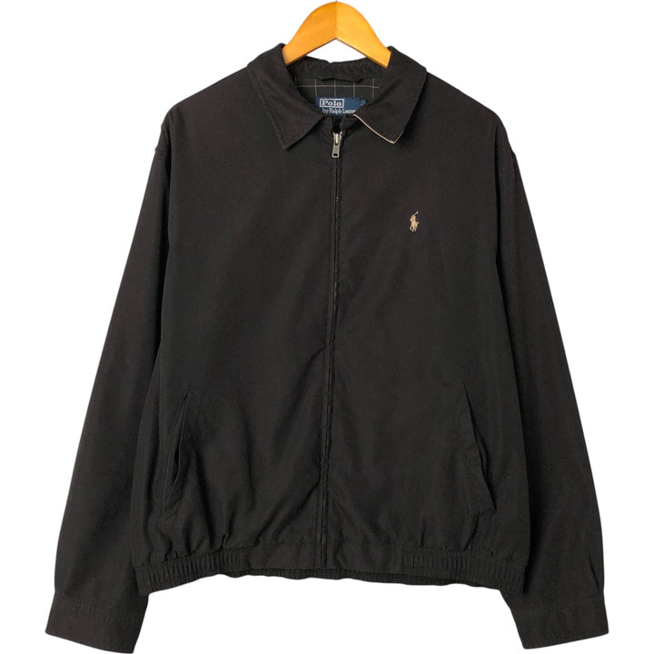 Ralph Lauren POLO by Ralph Lauren Swing Top Sports Jacket Men's L size polyester black type Vintage Second Hand