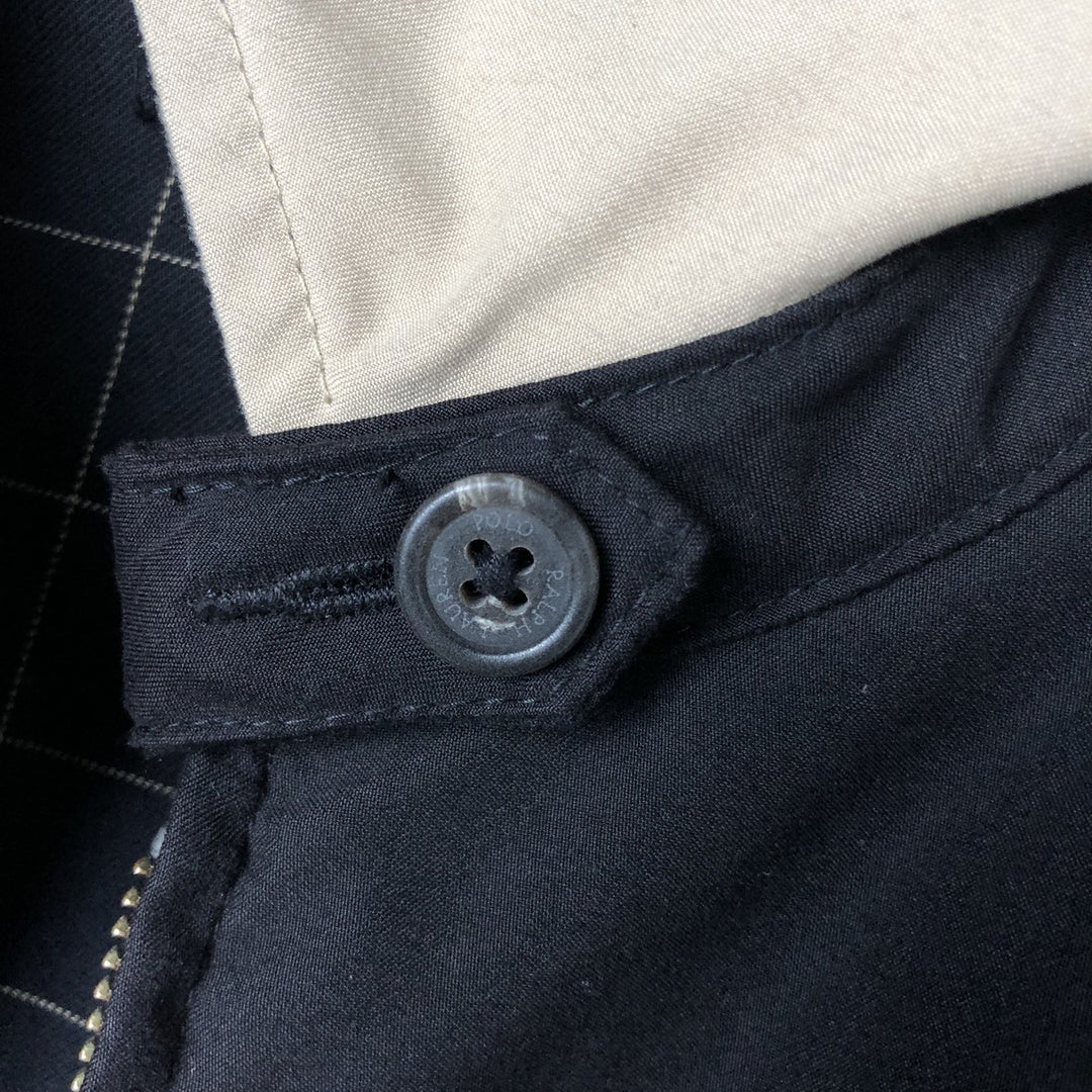 Ralph Lauren POLO by Ralph Lauren Swing Top Sports Jacket Men's L size polyester black type Vintage Second Hand