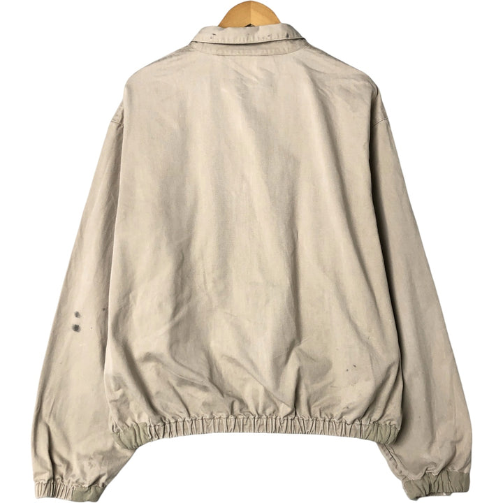 90'S Ralph Lauren POLO by Ralph Lauren Swing Top Sports Jacket Made in USA Men's XL cotton Beige type Vintage Second Hand