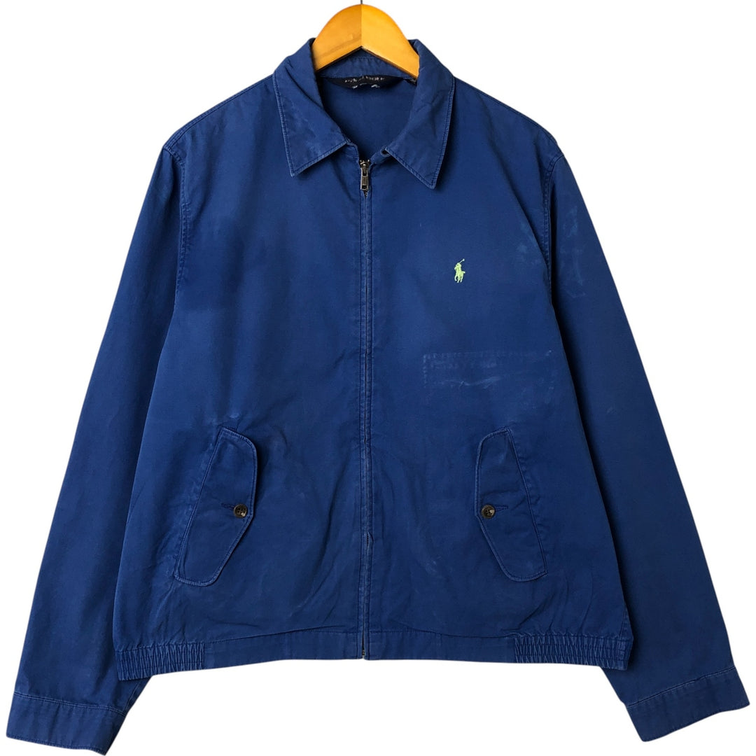 Special price for Ralph Lauren POLO by Ralph Lauren swing top sports jacket, men's size M cotton blue type Vintage Second Hand
