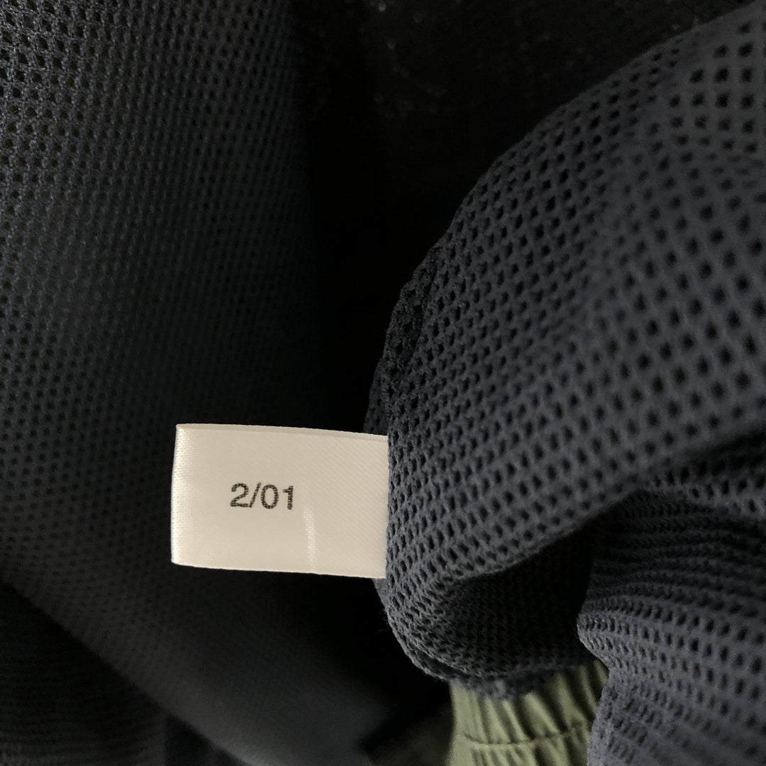 00'S Adidas Back Logo Nylon Jacket Men's M Size Nylon Khaki type Vintage Second Hand