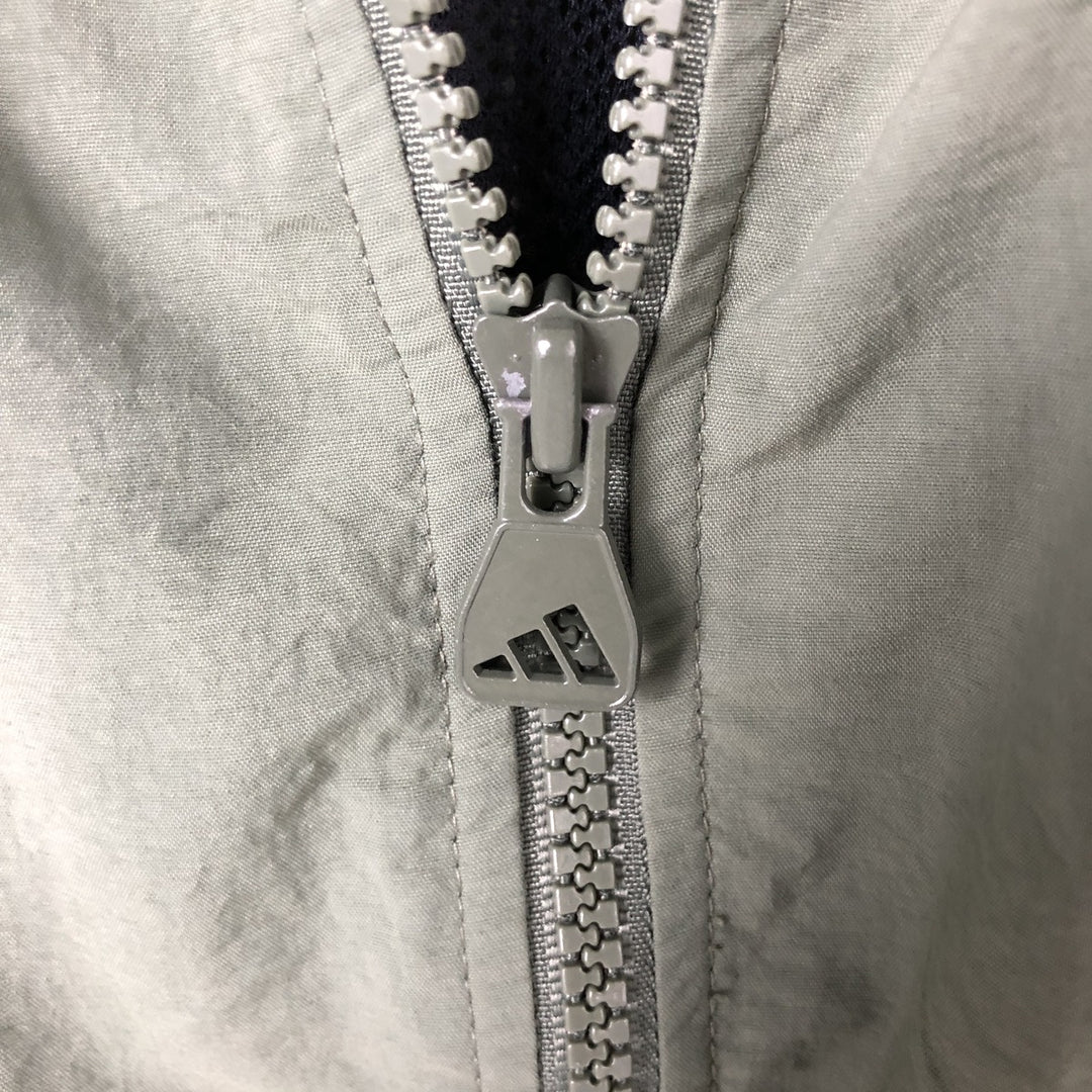 00'S Adidas Back Logo Nylon Jacket Men's M Size Nylon Khaki type Vintage Second Hand