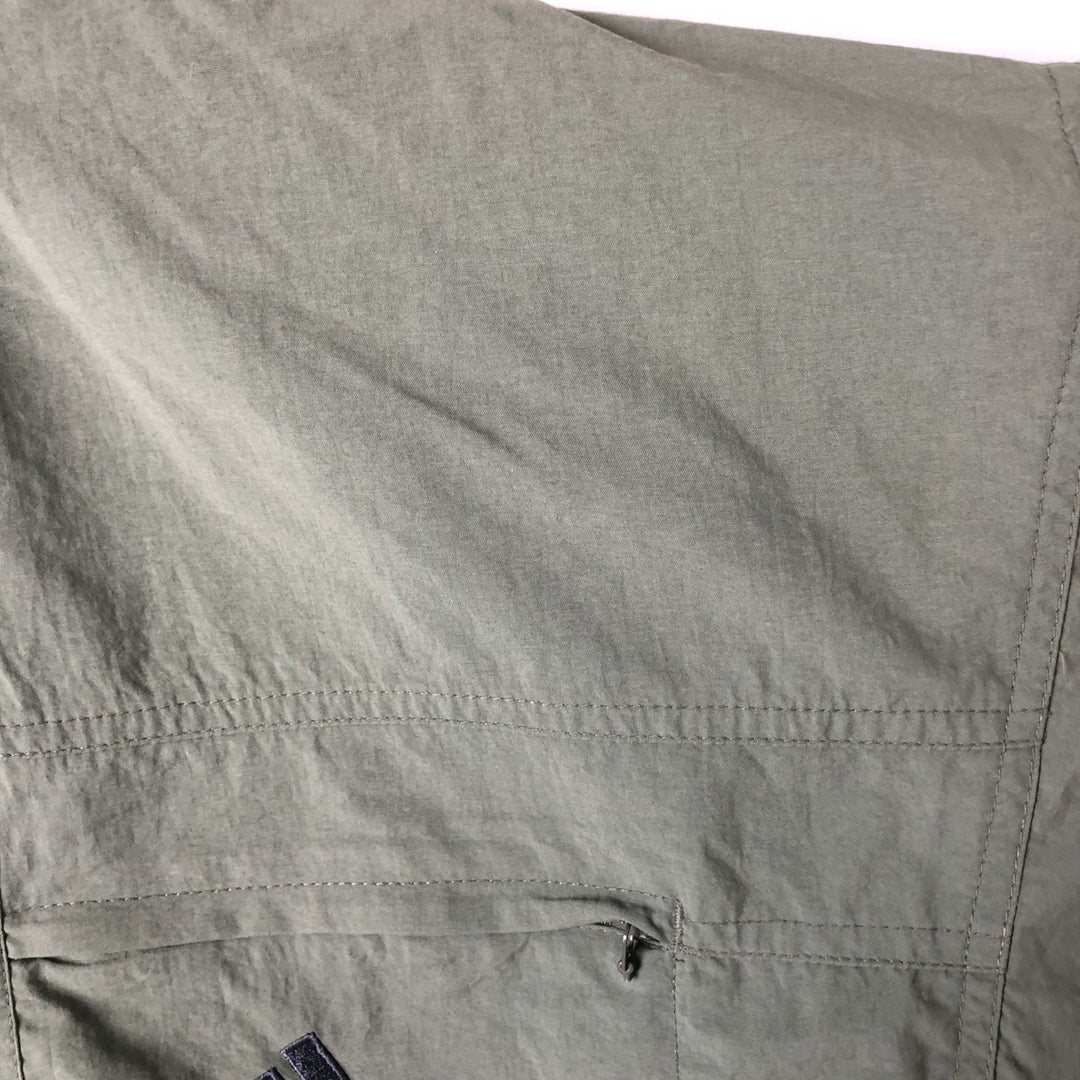 00'S Adidas Back Logo Nylon Jacket Men's M Size Nylon Khaki type Vintage Second Hand