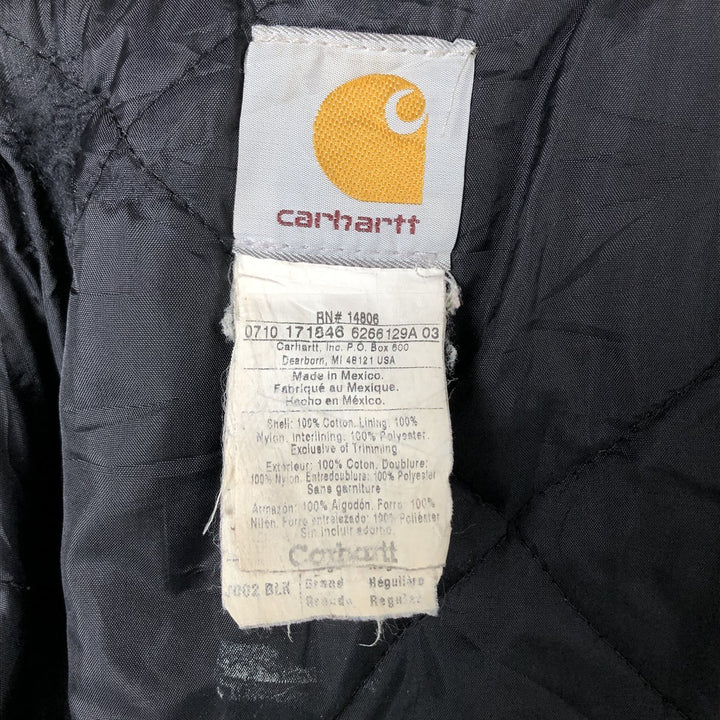 Carhartt Traditional Jacket Duck Work Jacket Men's L size cotton black type Vintage Second Hand
