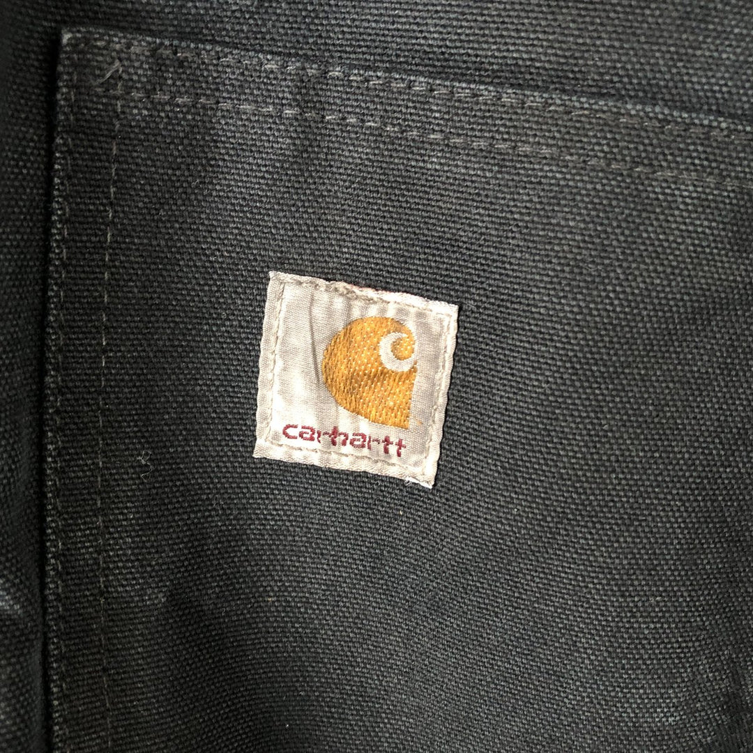 Carhartt Traditional Jacket Duck Work Jacket Men's L size cotton black type Vintage Second Hand