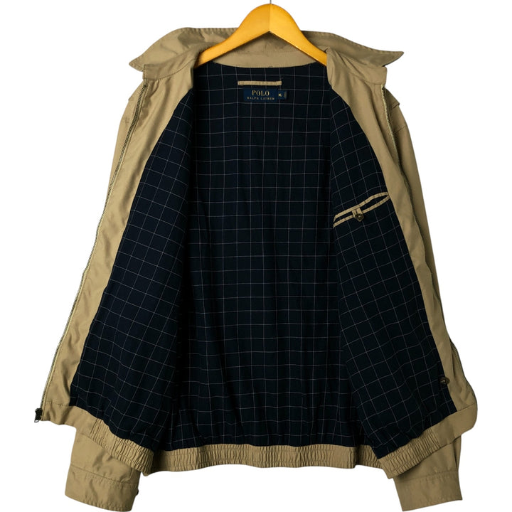 Special price for Ralph Lauren POLO by Ralph Lauren swing top sports jacket, men's XL size polyester Beige type Vintage Second Hand