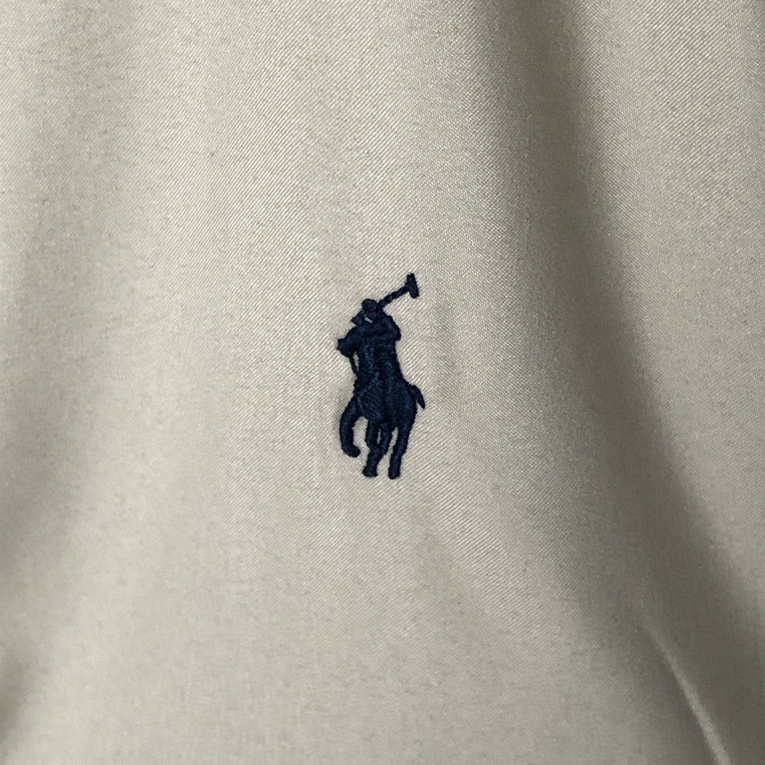 Special price for Ralph Lauren POLO by Ralph Lauren swing top sports jacket, men's XL size polyester Beige type Vintage Second Hand