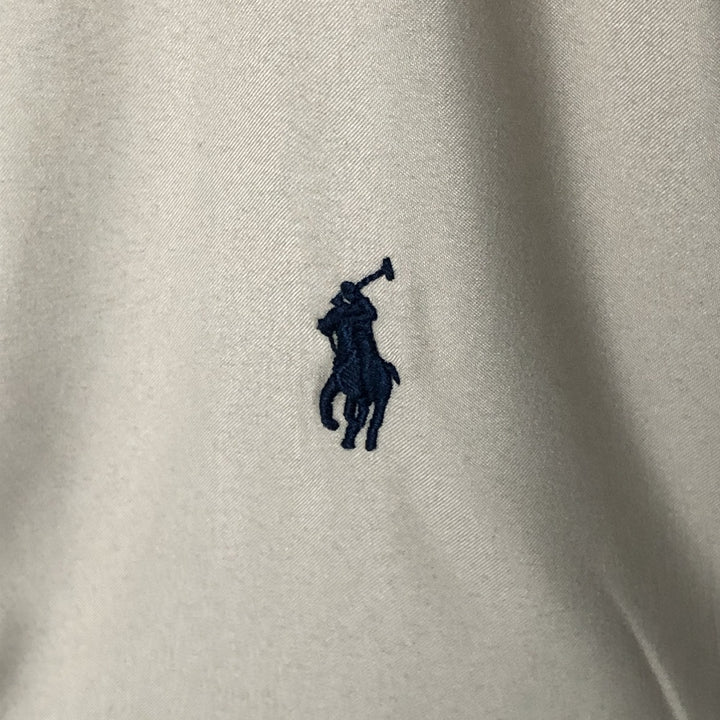 Special price for Ralph Lauren POLO by Ralph Lauren swing top sports jacket, men's XL size polyester Beige type Vintage Second Hand