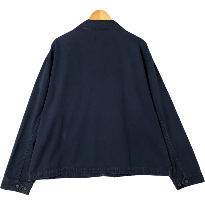 Ralph Lauren POLO by Ralph Lauren Swing Top Sports Jacket Men's XXL cotton navy blue type Vintage Second Hand