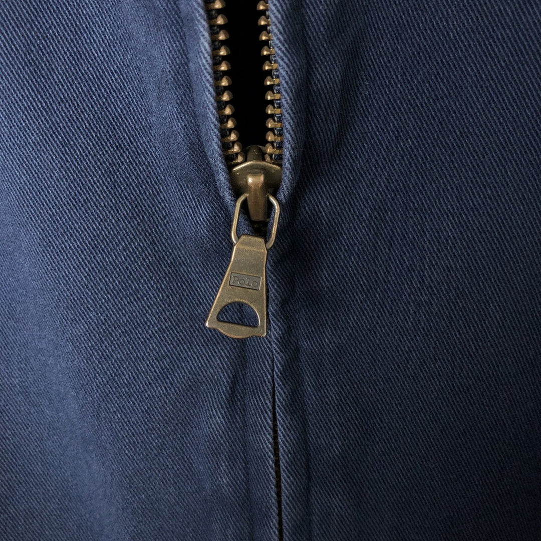 Ralph Lauren POLO by Ralph Lauren Swing Top Sports Jacket Men's XXL cotton navy blue type Vintage Second Hand