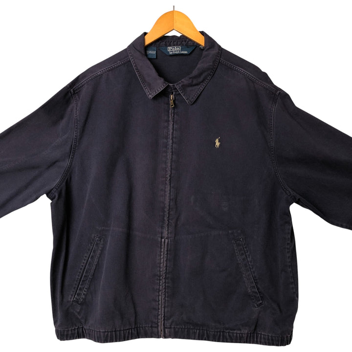 Ralph Lauren POLO by Ralph Lauren Swing Top Sports Jacket Men's XL cotton navy blue type Vintage Second Hand