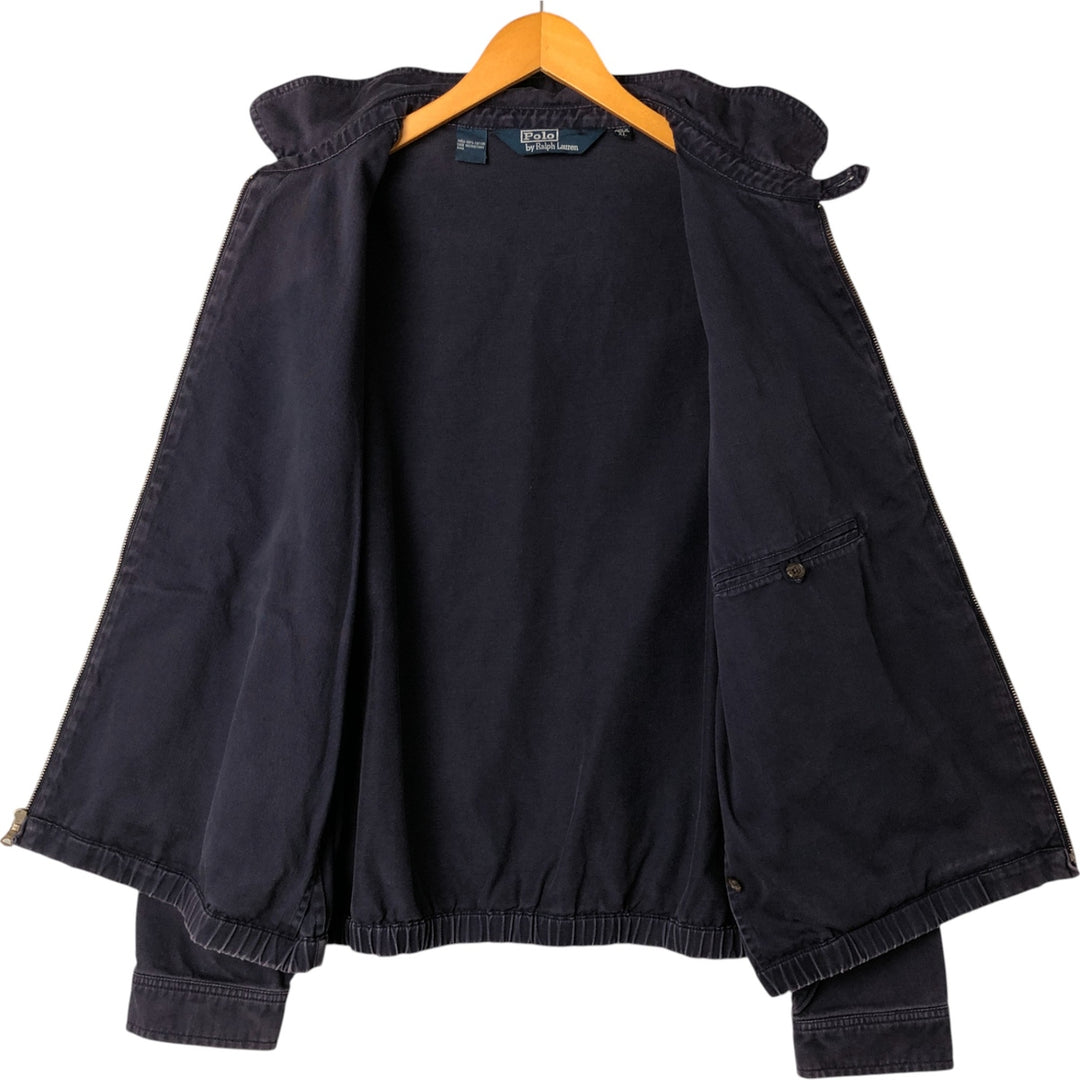 Ralph Lauren POLO by Ralph Lauren Swing Top Sports Jacket Men's XL cotton navy blue type Vintage Second Hand