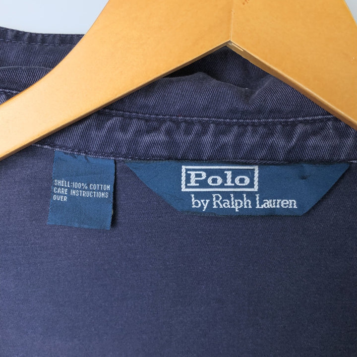 Ralph Lauren POLO by Ralph Lauren Swing Top Sports Jacket Men's XL cotton navy blue type Vintage Second Hand