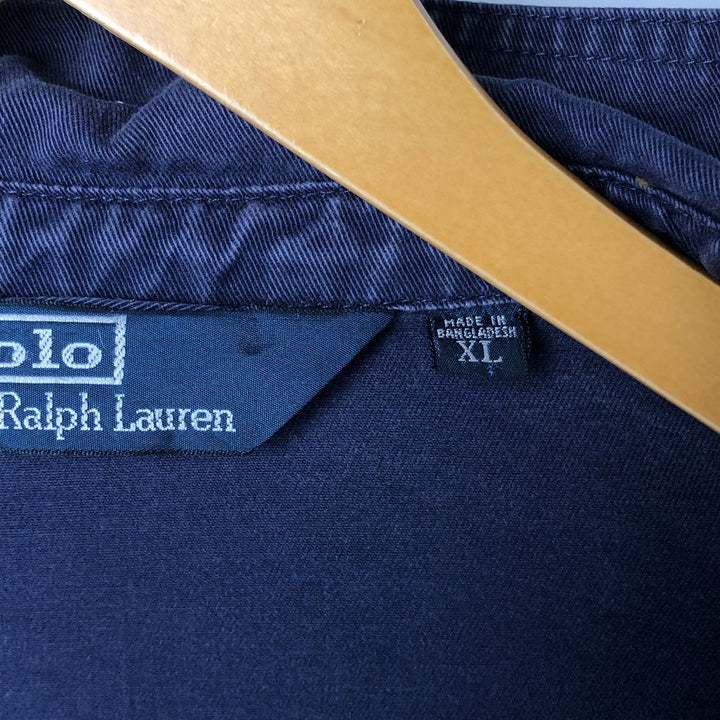 Ralph Lauren POLO by Ralph Lauren Swing Top Sports Jacket Men's XL cotton navy blue type Vintage Second Hand