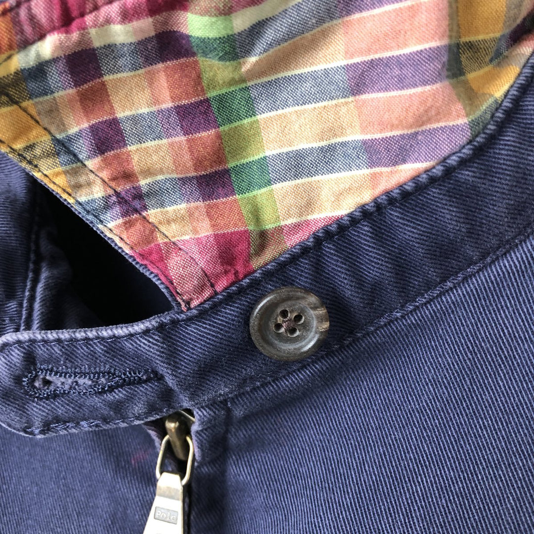 Ralph Lauren POLO by Ralph Lauren Swing Top Sports Jacket Men's XL cotton navy blue type Vintage Second Hand