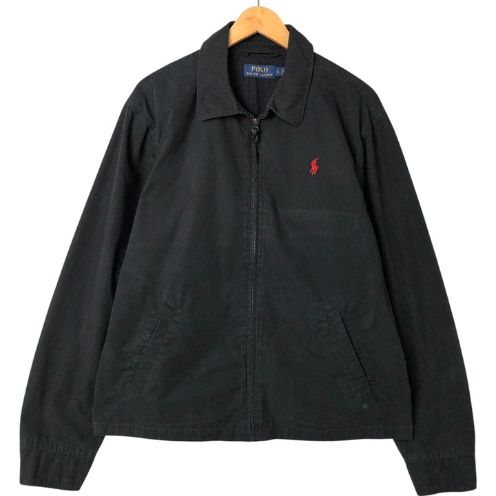 Ralph Lauren POLO by Ralph Lauren Swing Top Sports Jacket Men's L size cotton black type Vintage Second Hand