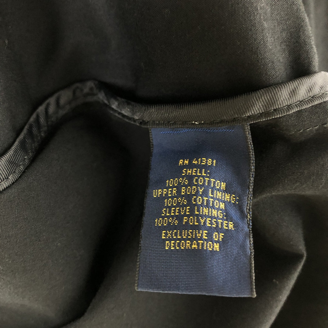 Ralph Lauren POLO by Ralph Lauren Swing Top Sports Jacket Men's L size cotton black type Vintage Second Hand