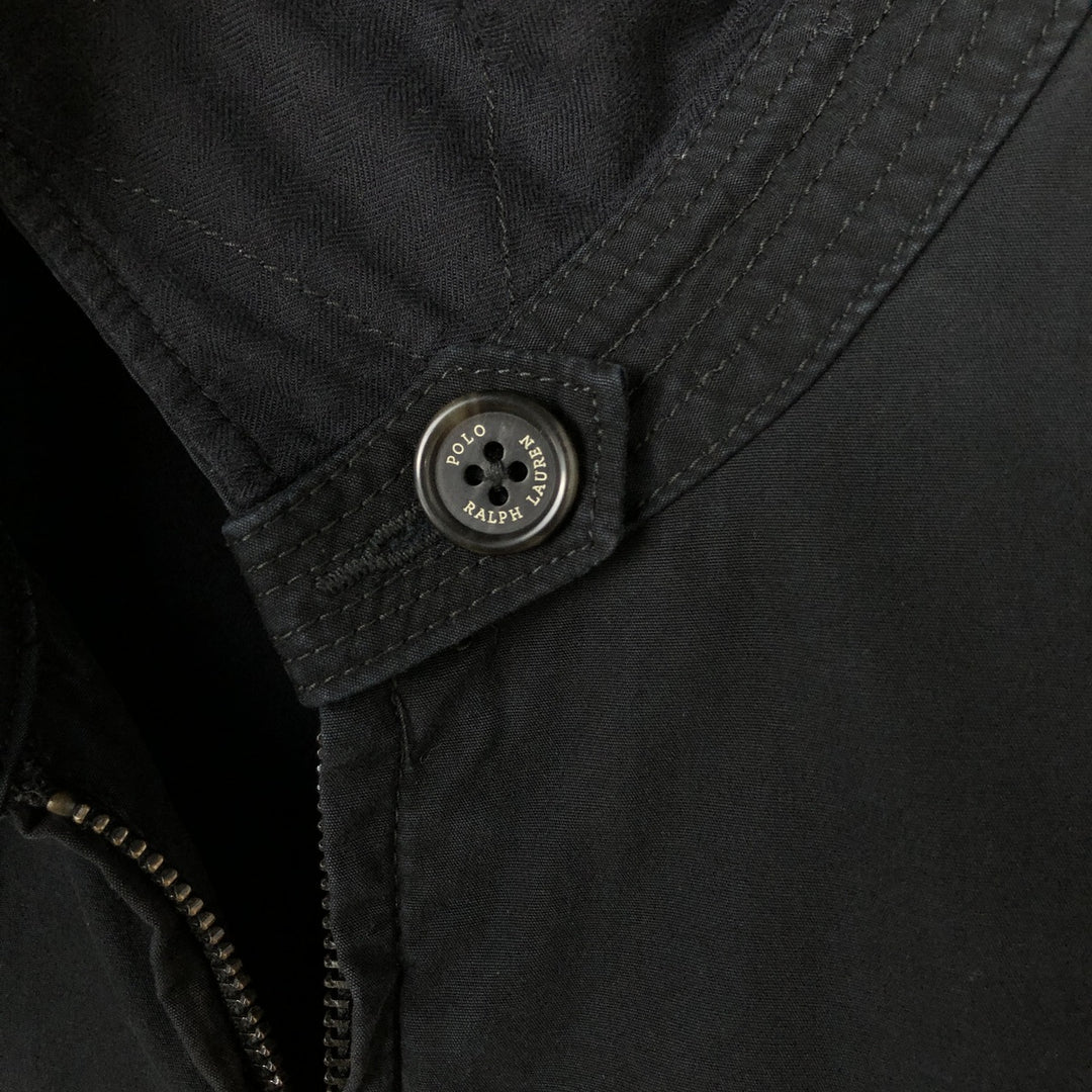 Ralph Lauren POLO by Ralph Lauren Swing Top Sports Jacket Men's L size cotton black type Vintage Second Hand