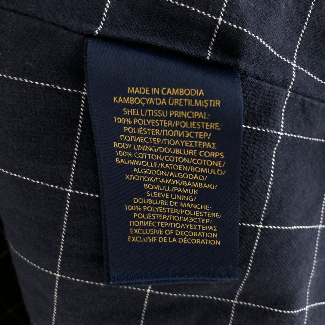 Ralph Lauren POLO RALPH LAUREN Swing Top Sports Jacket Men's L size polyester Beige type Vintage Second Hand