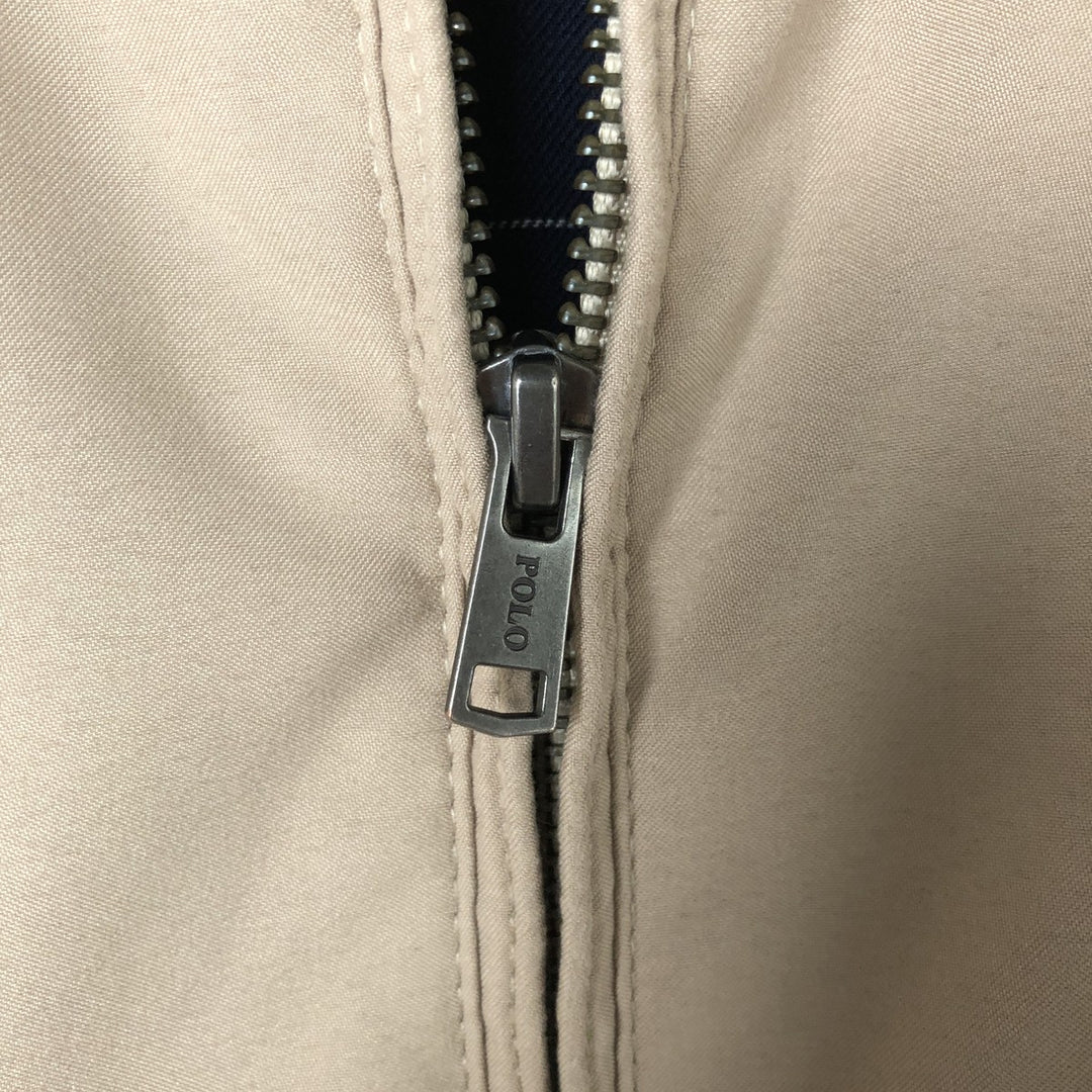 Ralph Lauren POLO RALPH LAUREN Swing Top Sports Jacket Men's L size polyester Beige type Vintage Second Hand